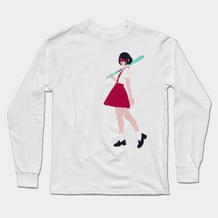 blind baseball girl Long Sleeve T-Shirt